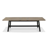 Front view of the Candice 6-8 Seater Extendable Dining Table in its fully extended position.