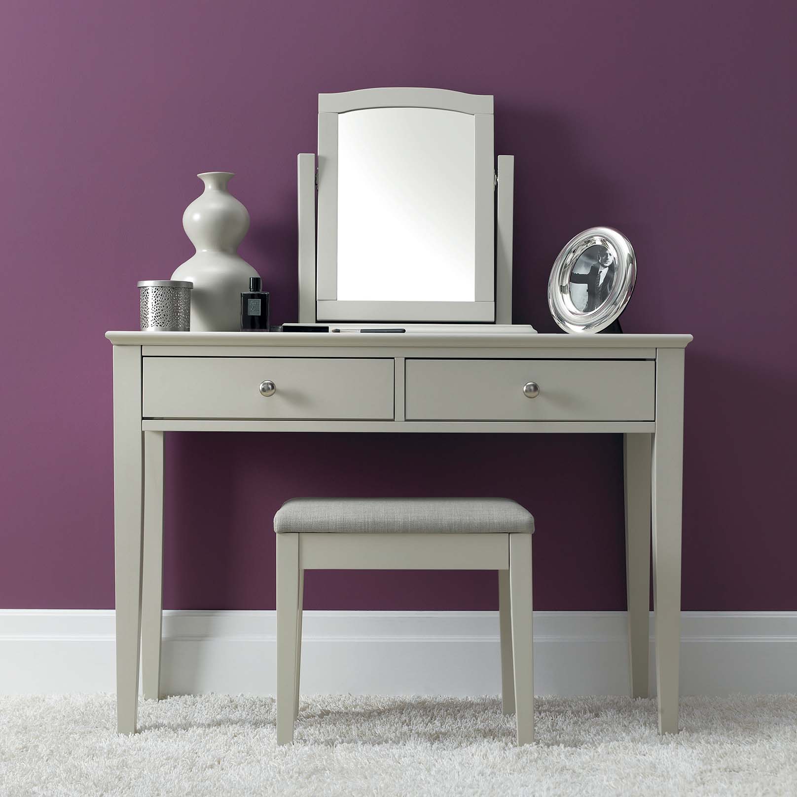 Ashbourne Dressing Vanity Mirror Soft Grey