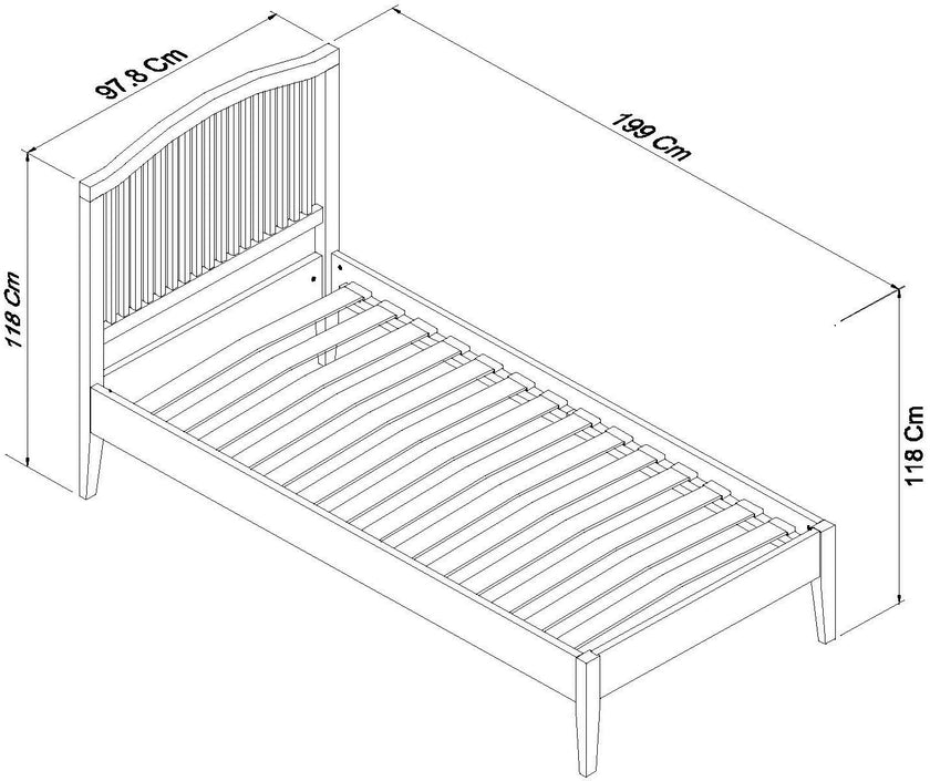 The dimensions of the Ashbourne Bed Frame