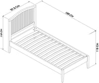 The dimensions of the Ashbourne Bed Frame