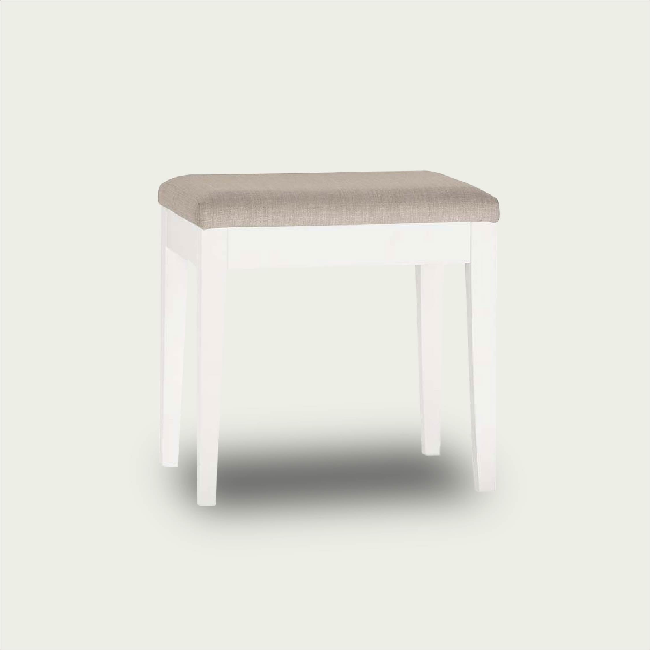 Ashbourne Dressing Stool White