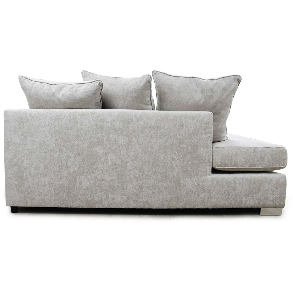 Battersea Corner Sofa with Left Hand Facing Chaise in Alaska Silver Chenille - Modern Elegance & Supreme Comfort
