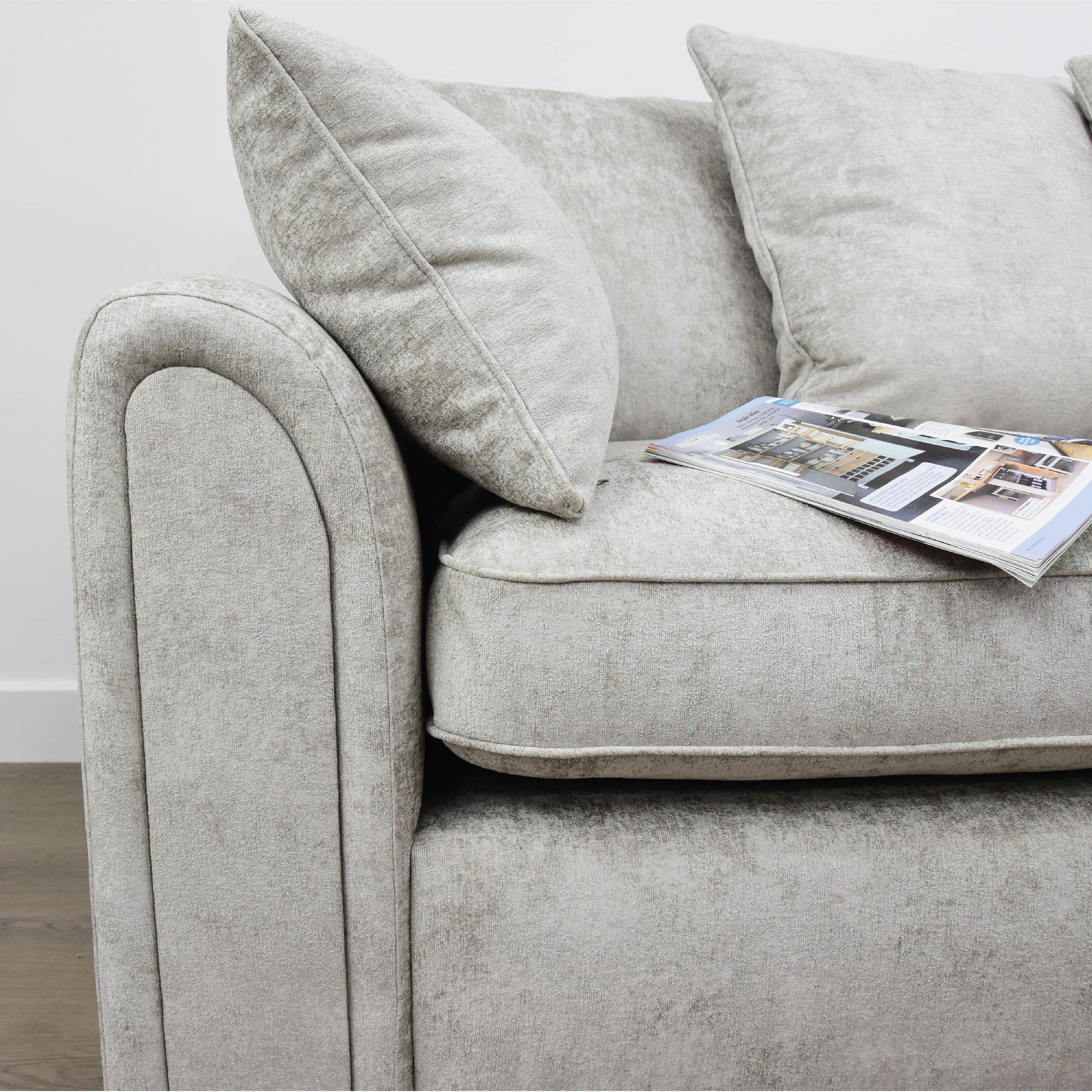 Battersea Sofa with Right Hand Facing Chaise Close up Lifestyle
