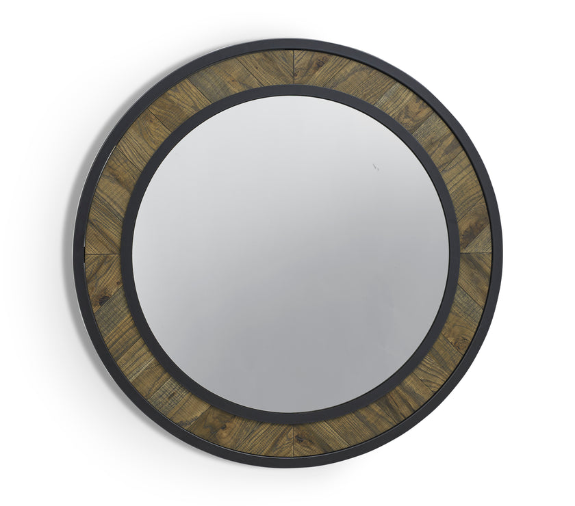 Elliot Fumed Oak Wall Mirror