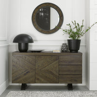 Elliot Fumed Oak Wall Mirror