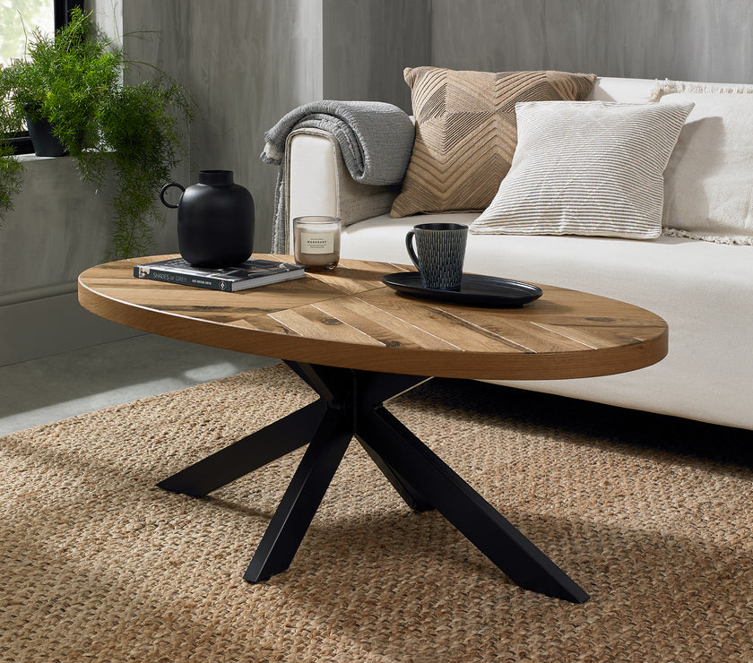 Elliot Rustic Oak Coffee Table