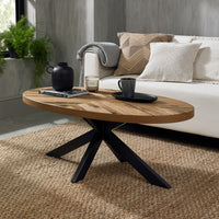 Elliot Rustic Oak Coffee Table