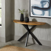 Elliot Rustic Oak Console Table