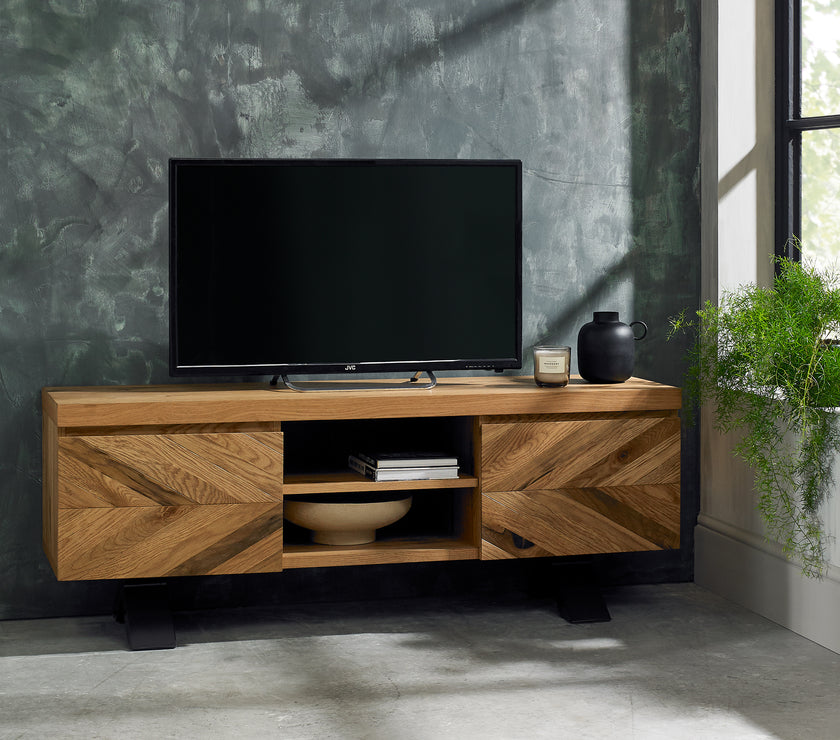 Elliot Rustic Oak Entertainment Unit