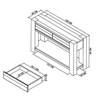 Landon Fumed Oak Console Table