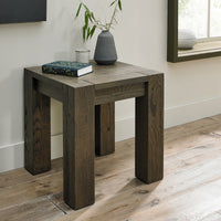 Landon Fumed Oak Lamp Table