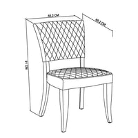 Landon Fumed Oak Dining Chairs Saddle Faux Leather