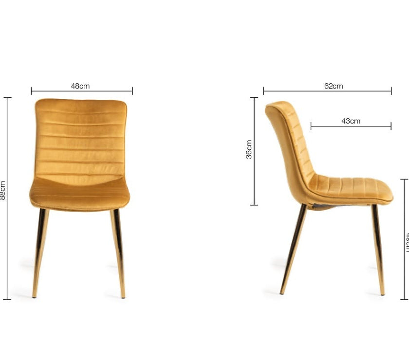 Aso Velvet Dining Chairs
