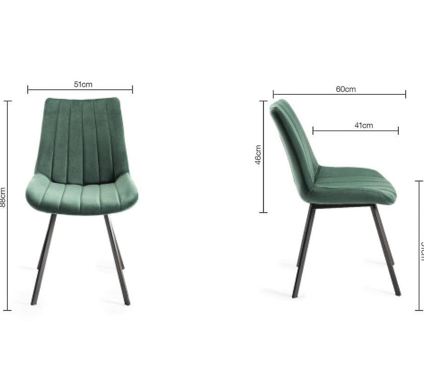 Savio Velvet Dining Chairs
