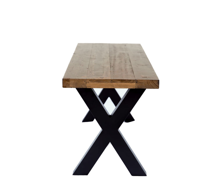 Side view of the New York Dining Bench.