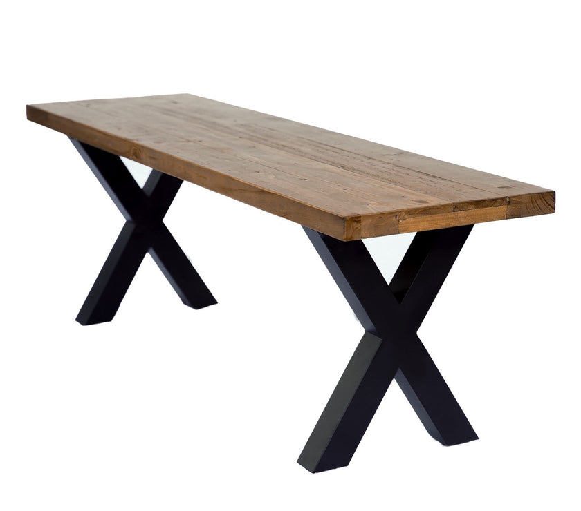 Angled view of the New York Dining Bench.