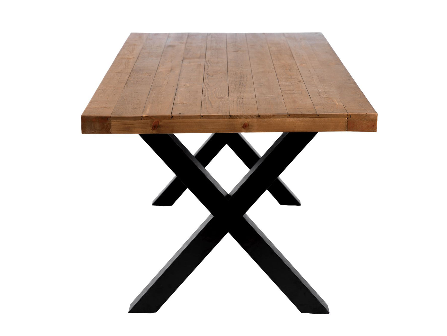 Another side image of our new york dining table. It is a wooden dining table. Also it is a reclaimed wood dining table.