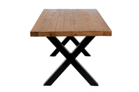 Another side image of our new york dining table. It is a wooden dining table. Also it is a reclaimed wood dining table.