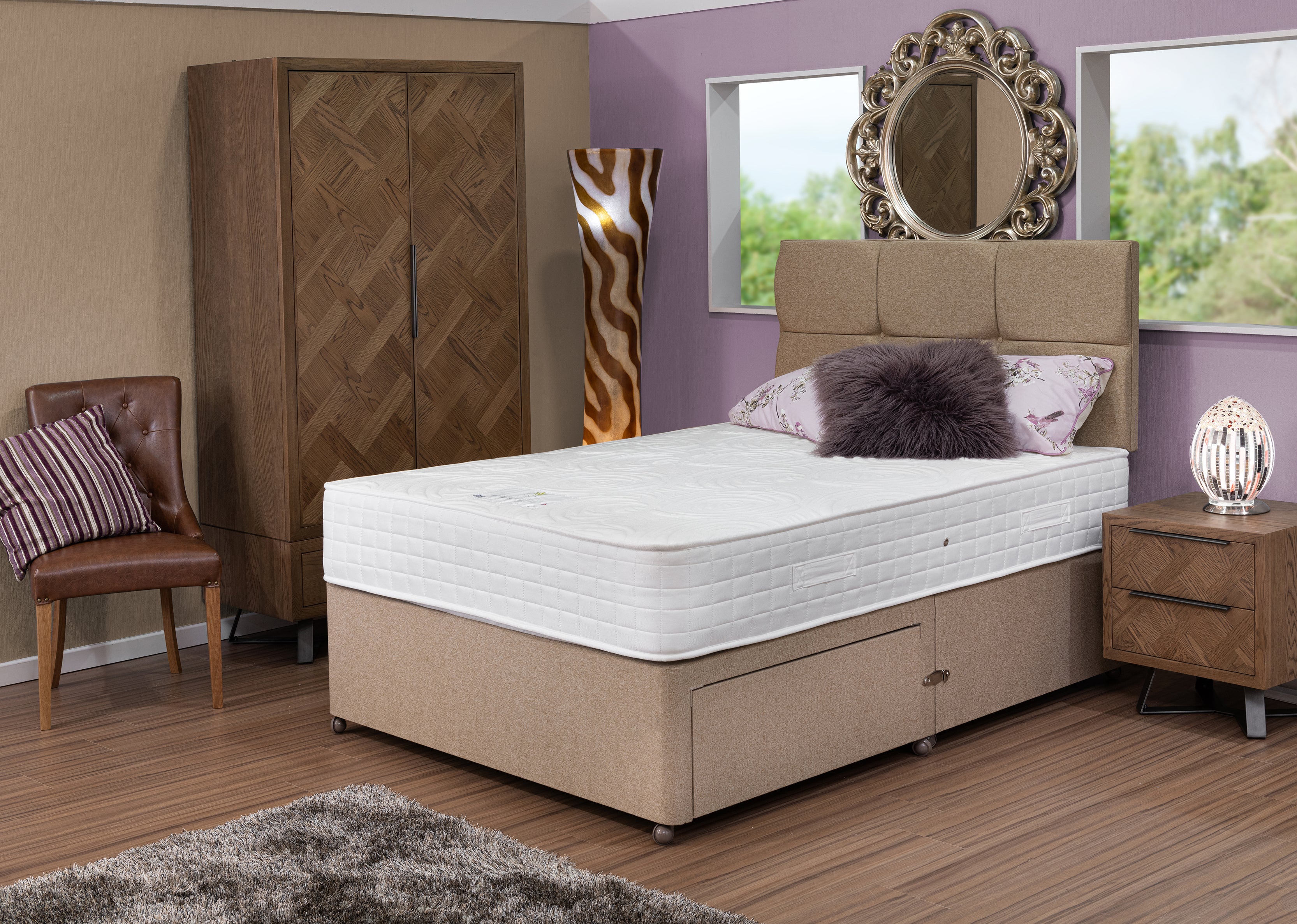 Divan Base including Lumbar 3000 Mattress