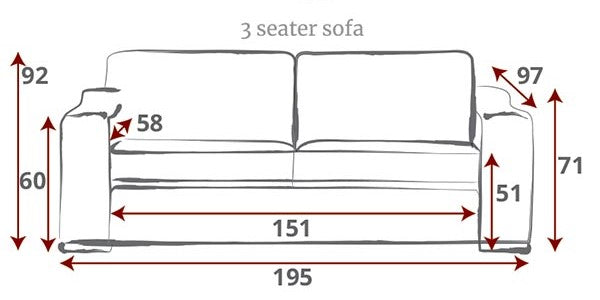 Mode 3 Seater Sofa