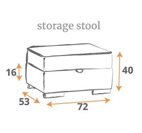 Mode Square Storage Stool