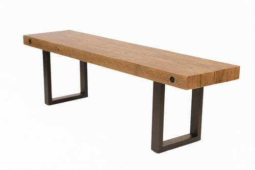 Angled view of the Oregon Dining Bench.