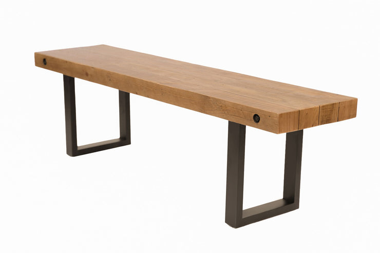 Angled view of the Oregon Dining Bench.