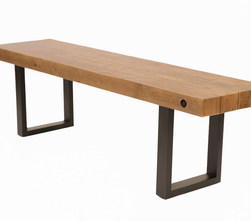 Angled view of the Oregon Dining Bench.