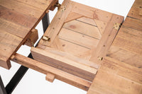 View of the extending part of the Oregon extendable dining table