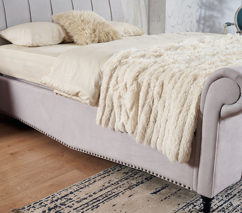 Side view of the Athena Ottoman Bed Frame