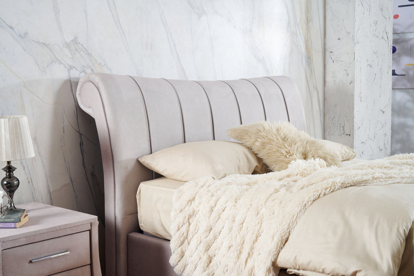 Angled image of the Athena Ottoman Bed Frame