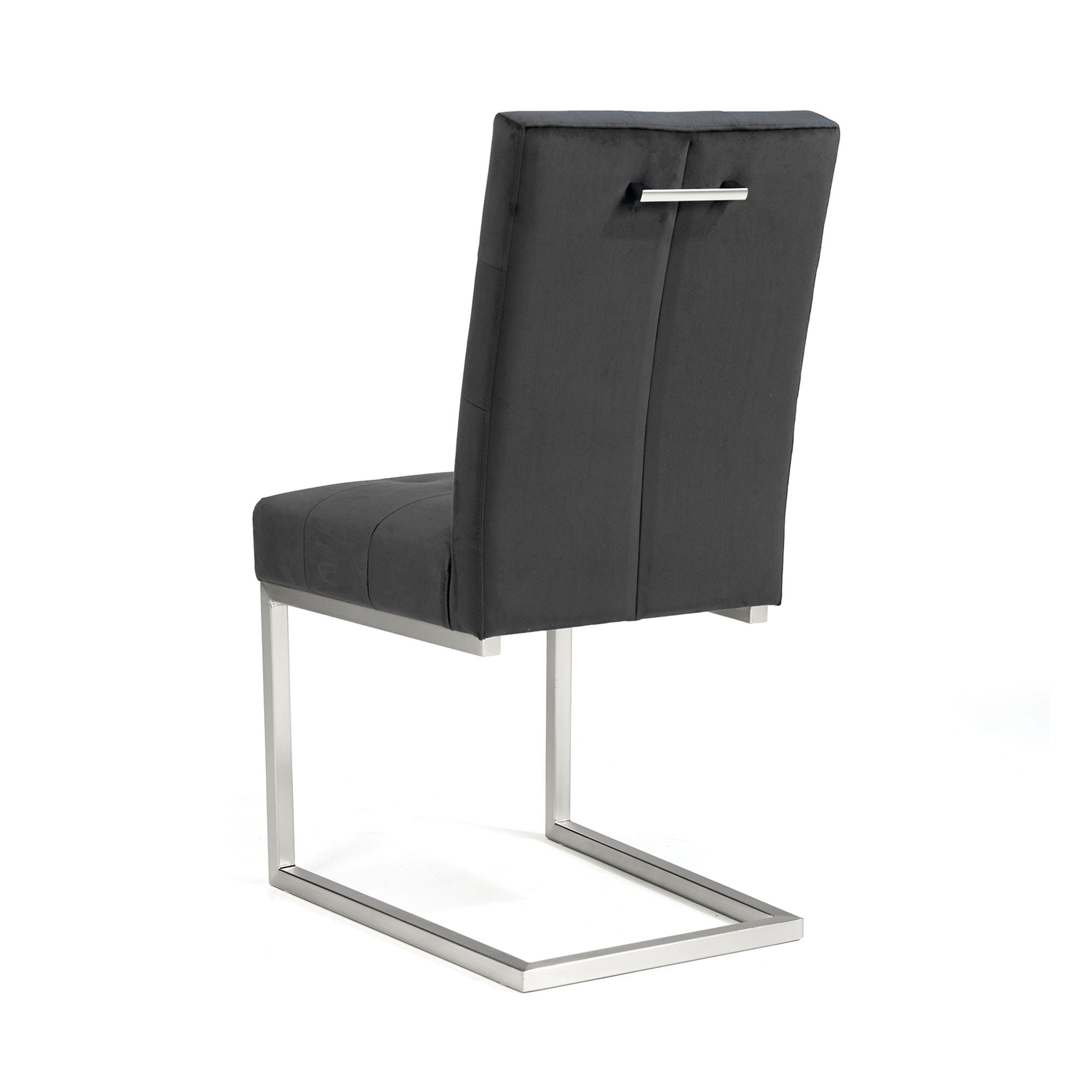 Toulouse Velvet Dining Chair (Pair) Gunmetal