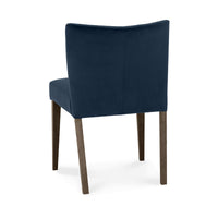 Turner Dark Oak Dining Chairs - Dark Blue