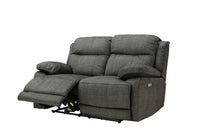 Angled view of the New Vermont 2 Seater Recliner Sofa in a reclined position